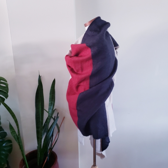 2/$45 ZARA Large Color Block Blanket Scarf - Picture 5 of 9